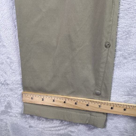 Eddie Bauer Hiking Pants Women's 8 Tan Pockets Nylon Belt Loops Button Ankles - Picture 9 of 15